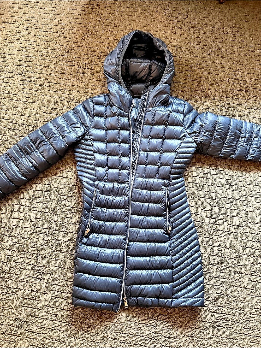 Calvin Klein Packable Lightweight Premium Down Puffer Coat Puffer Coat in Blue